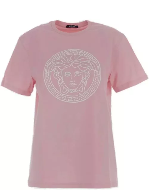 Versace Logo-printed Crewneck T-shirt