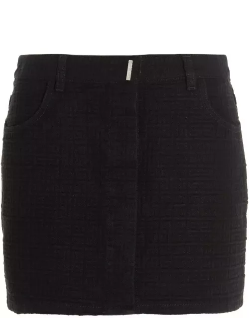 Givenchy Mid-rise Monogram Mini Skirt