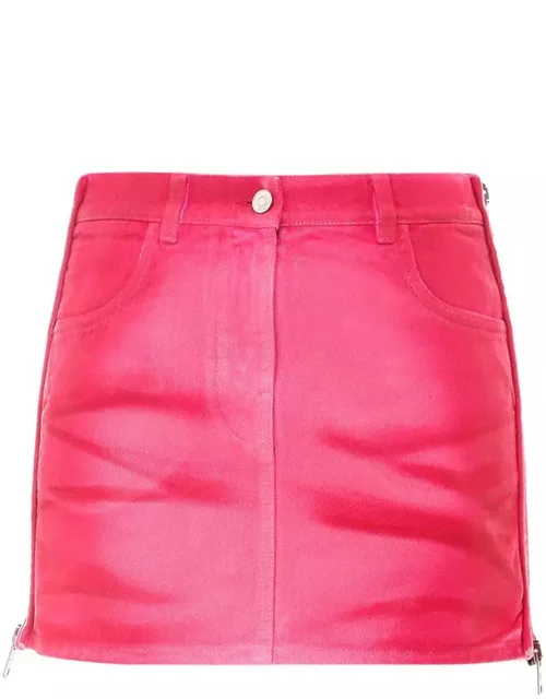 Givenchy Zipped Mini Denim Skirt