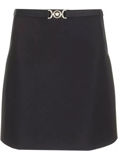 Versace Medusa 95 A-line Mini Skirt