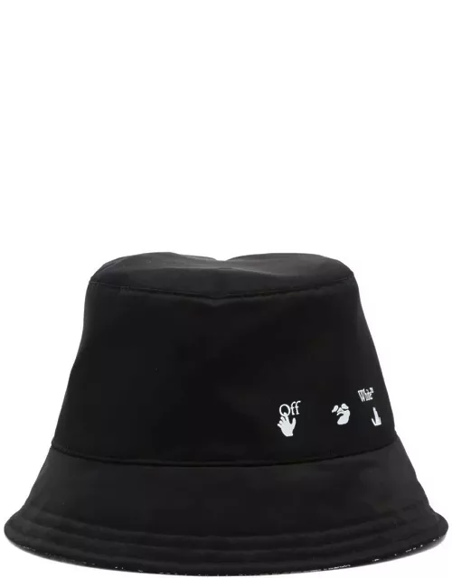 Off-White Logo Printed Reversible Bucket Hat