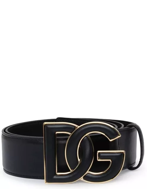 Dolce & Gabbana Dg Logo Plaque Buckle Belt