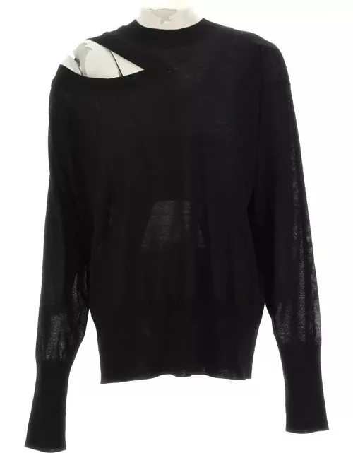 Stella McCartney Cut Out-detail Crewneck Knitted Top