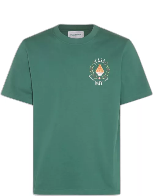 Casablanca Green Cotton T-shirt