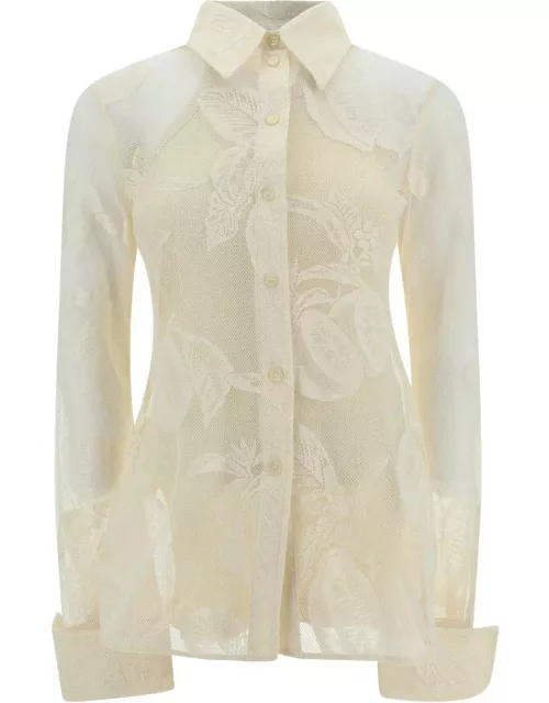 SportMax Lace Detailed Long-sleeved Top