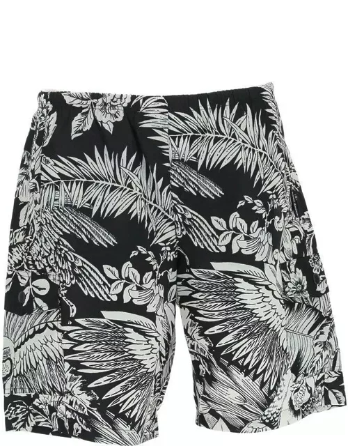 Palm Angels Jungle-print Knee-length Swim Short