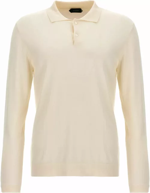 Zanone Cotton Silk Polo Shirt