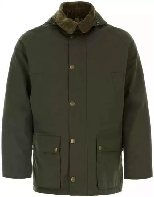 Barbour Olive Green Polyester Blend Ashby Jacket