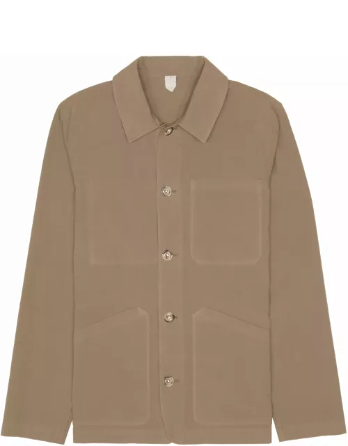Altea Sand Cotton Jacket With Button