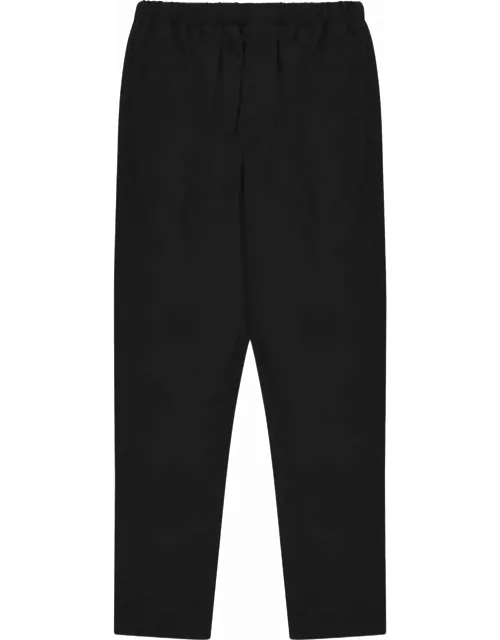 Cruna Black Linen Blend Trouser