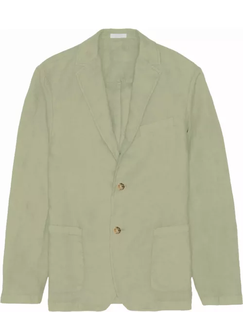 Altea Green Linen Single-breasted Jacket