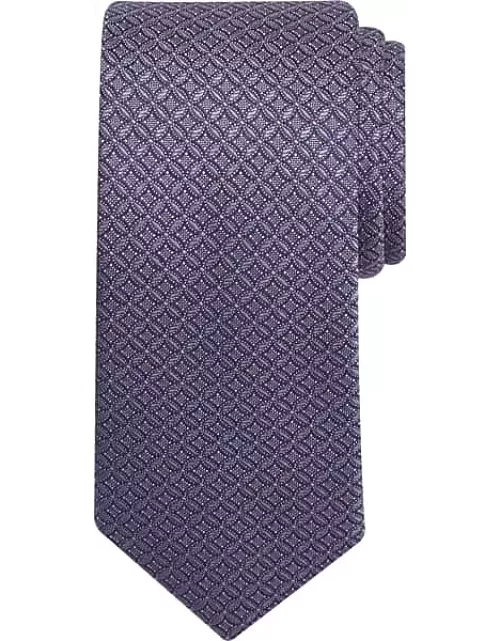 Joseph Abboud Men's Narrow Linked Circles Tie Purple