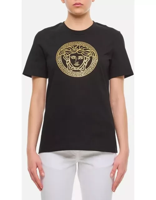Versace Logo Jersey T-shirt Black