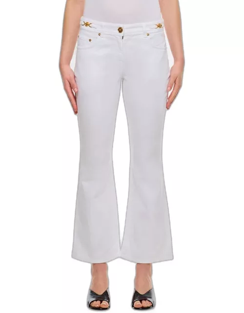 Versace Slim Denim Pants White