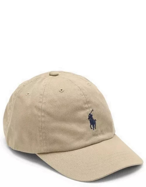Khaki cotton baseball cap