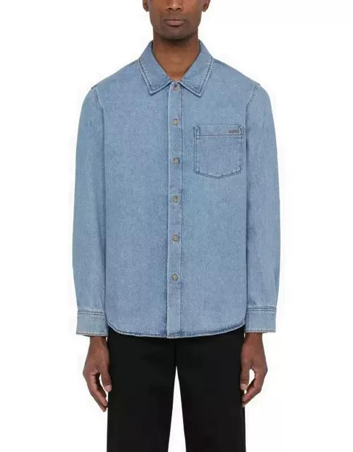 Denim shirt with embroidery