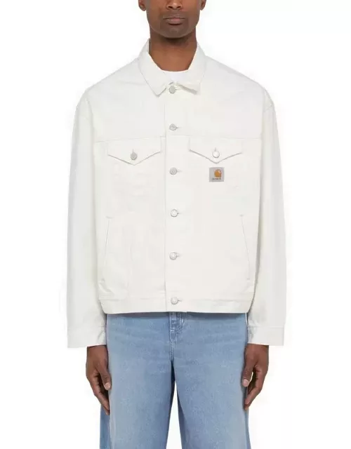 Helston white cotton jacket