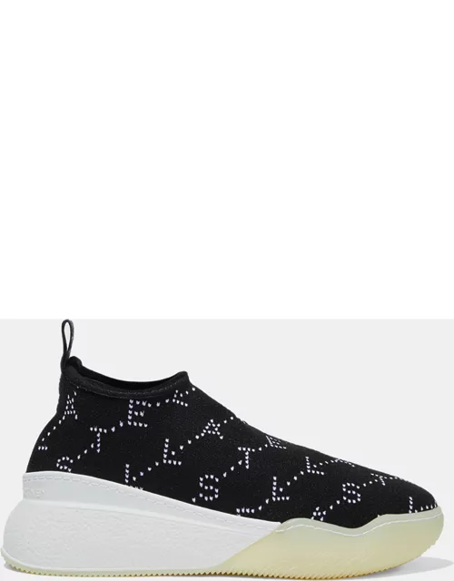 Stella McCartney Knit Fabric Logo Slip On Sneakers