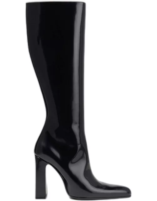 Balenciaga Leather Knee Length Boot