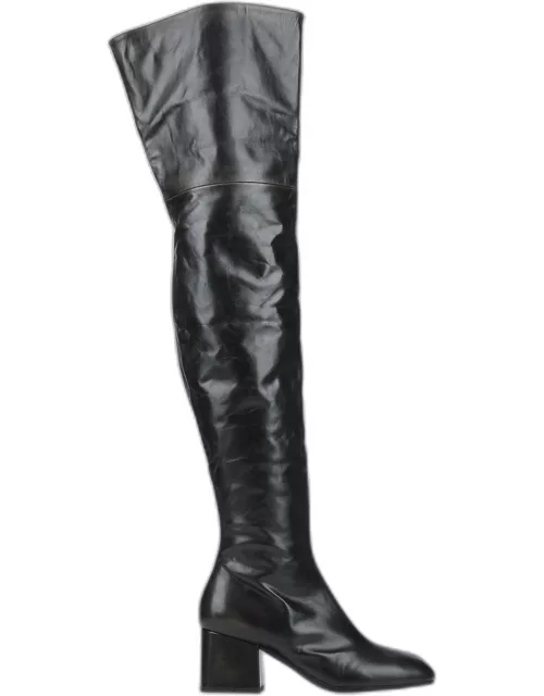 Marni Leather Over The Knee Boot