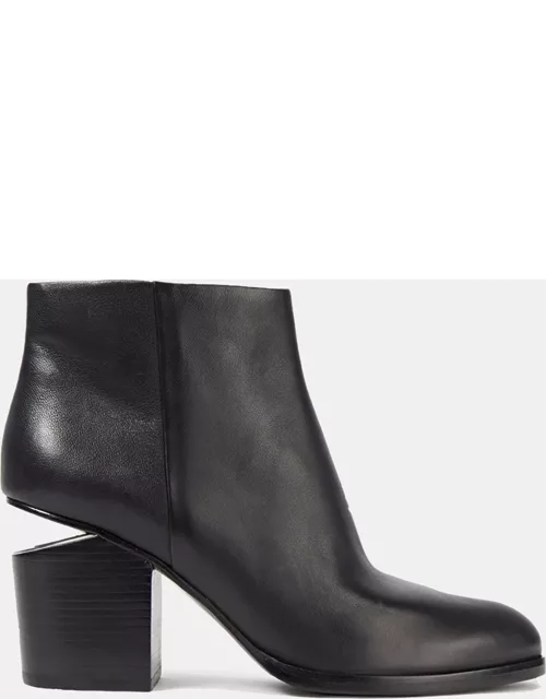 Alexander Wang Black Leather Ankle Boots