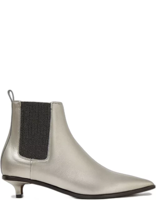 Brunello Cucinelli Leather Ankle Boot