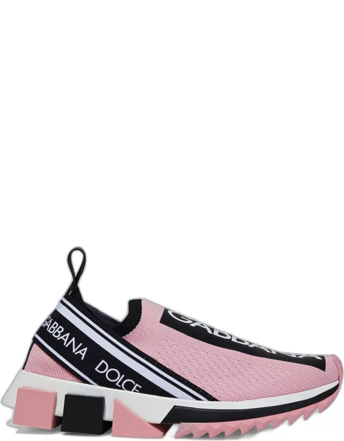 Dolce & Gabbana Knit Fabric Slip On Sneakers