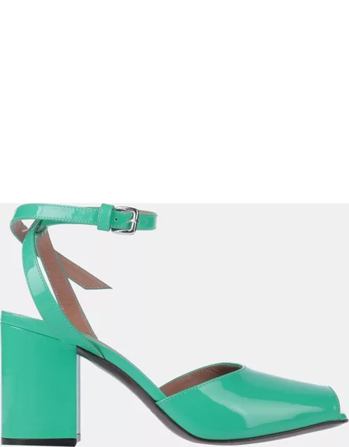 Marni Patent Leather Ankle Strap Sandal