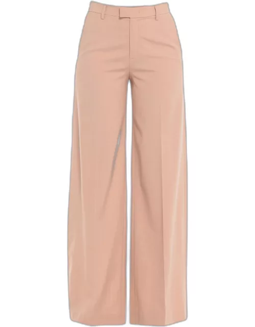 Red Valentino Pink Wool Blend Wide Leg Pants S (IT 38)