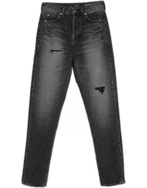 Saint Laurent Black Denim Slim Fit Jeans S Waist 26"