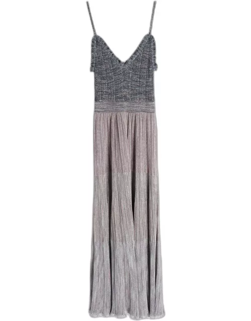 Missoni Multicolor Striped Lurex Knit Maxi Dress L (IT 44)