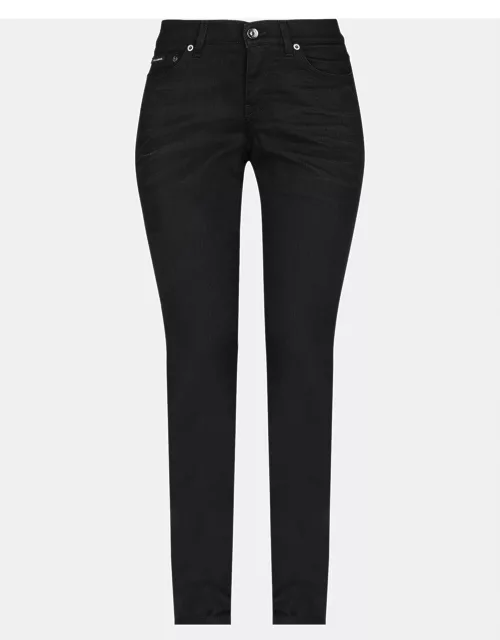 Dolce & Gabbana Black Denim Girly Jeans S Waist 27"