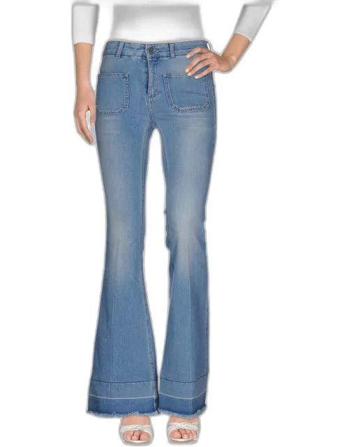 Stella McCartney Blue Cotton Denim Flared Jeans S (
