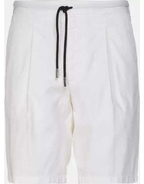 Giorgio Armani White Cotton Drawstring Shorts L (IT 50)