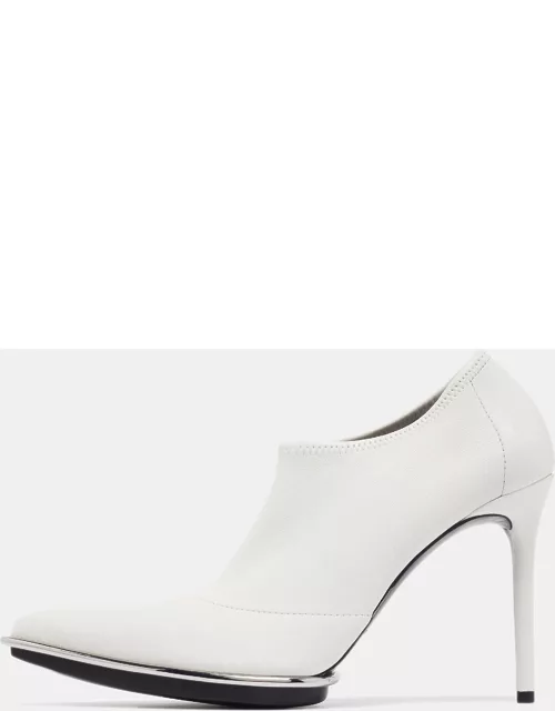 Alexander Wang White Leather Cara Bootie