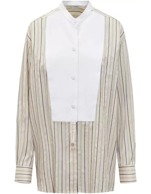 Stella McCartney Shirt In Beige Silk