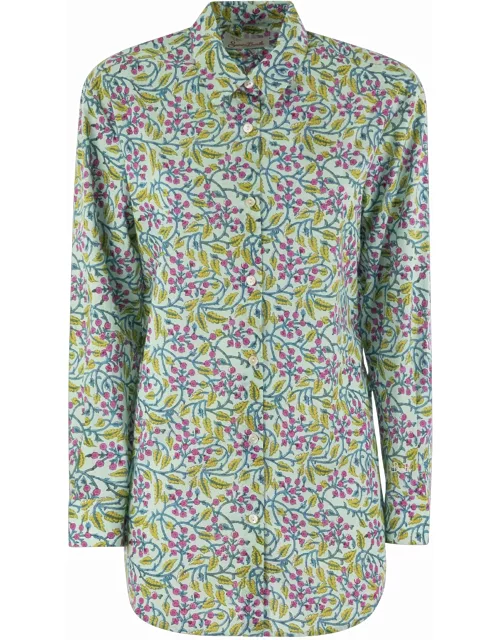 MC2 Saint Barth Brigitte - Shirt With Flower Pattern