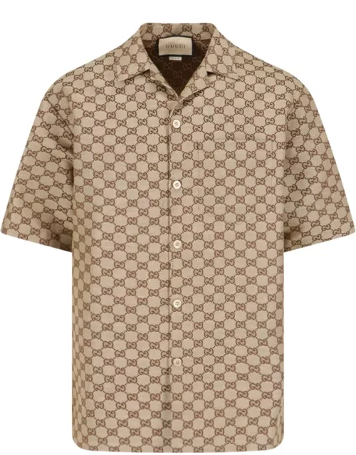 Gucci 'Gg' Linen Shirt