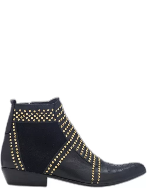ANINE BING Charlie Boots in Gold Stud