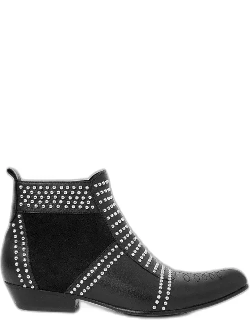 ANINE BING Charlie Boots in Silver Stud