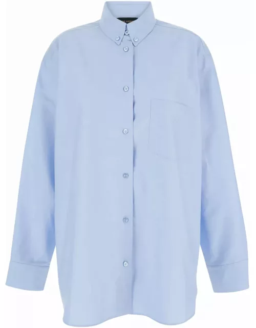 The Andamane Light Blue Shirt With Buttons In Cotton Blend Woman