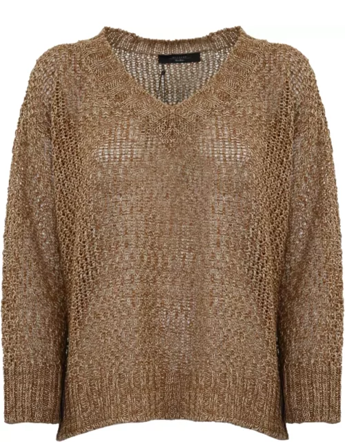 Weekend Max Mara Linen V-neck Sweater