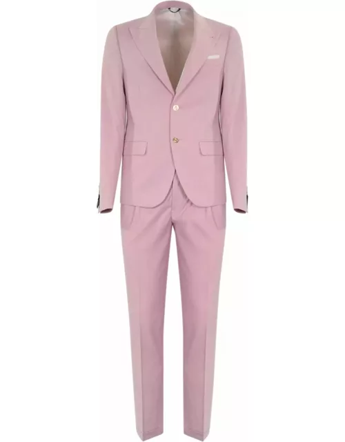 Daniele Alessandrini Pink Single-breasted Suit