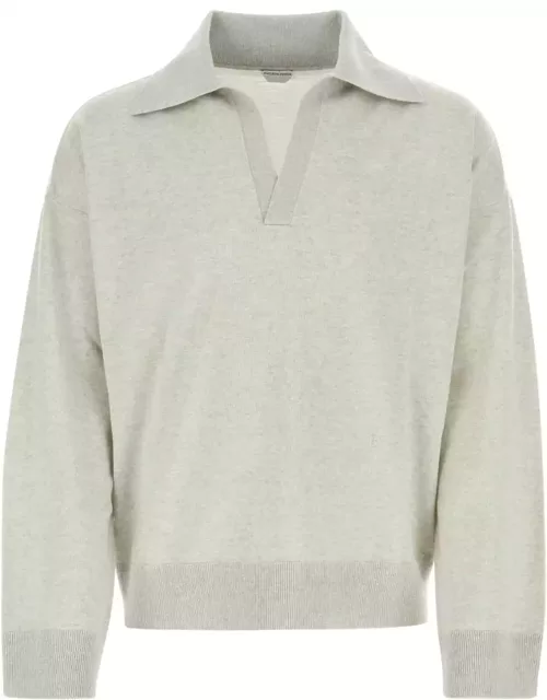 Bottega Veneta Melange Light Grey Wool Sweater