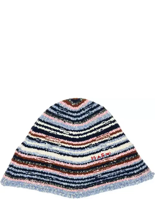 Marni Embroidered Cotton Bucket Hat