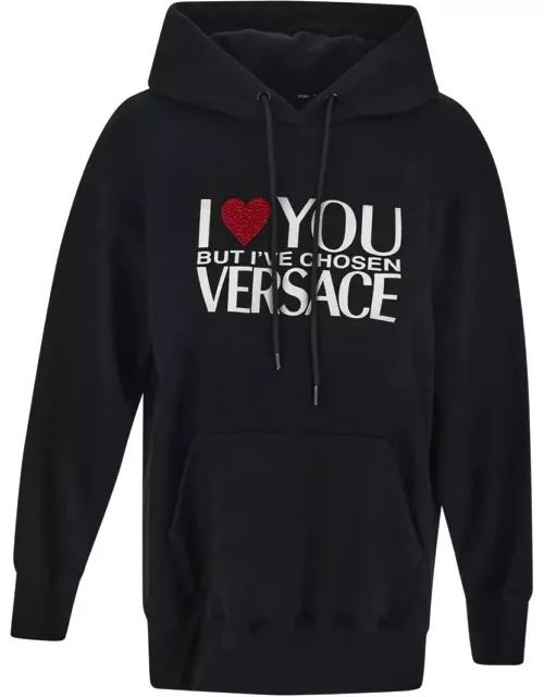 Versace i Love You Black Hoodie