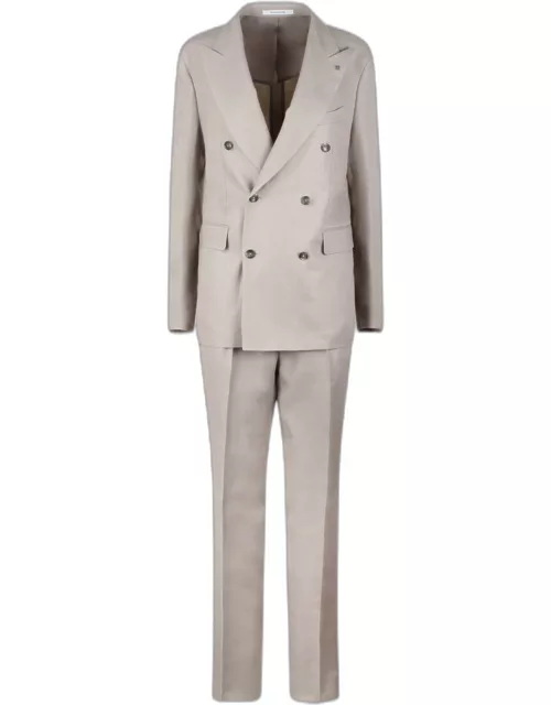 Tagliatore Linen Double-breasted Tailored Suit