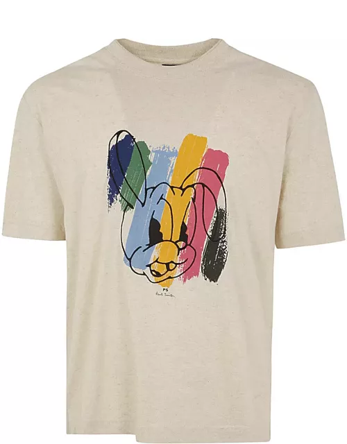 PS by Paul Smith Mens Reg Fit Ss Tshirt Rabbit
