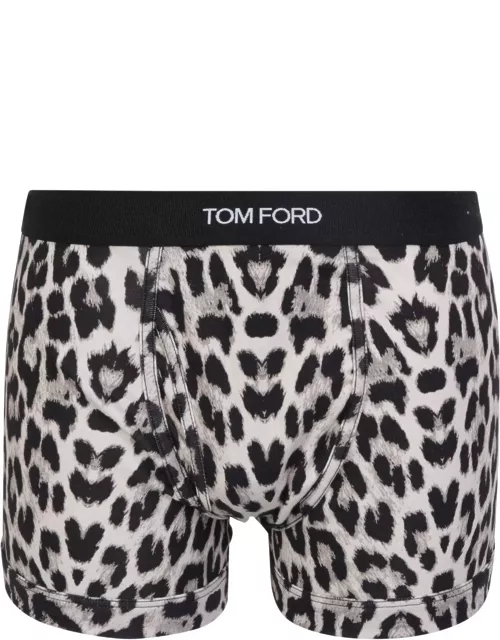 Tom Ford Animal Print Skinny Cut Boxer