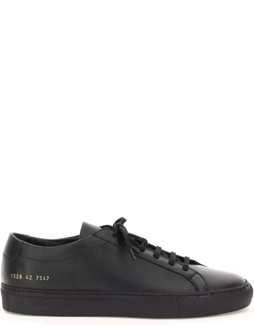Common Projects Black Leather Achilles Sneaker